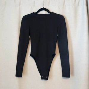 Good American black body suit with pasties